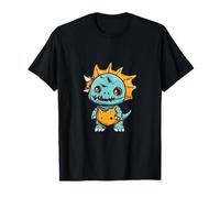 Divertente Halloween Dinosauro Triceratopo Zombie Maglietta