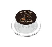 Divertente Halloween Gatto Nero Strega Alcuni Malizia PopSockets PopGrip per MagSafe