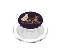 Divertente Halloween Ghost Walking Pastore Tedesco PopSockets PopGrip per MagSafe