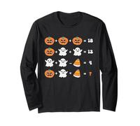 Divertente Halloween Matematica Insegnante Ordine delle Operazioni Quiz spettrale Maglia a Manica