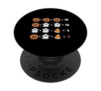 Divertente Halloween Matematica Insegnante Ordine delle Operazioni Quiz spettrale PopSockets PopGrip Adesivo
