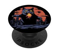 Divertente Halloween - Parodia del gatto mostro PopSockets PopGrip Intercambiabile