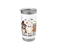 Divertente Halloween procione strega fantasma zucca spettrale e selvaggia Bicchiere termico in acciaio inox doppia parete