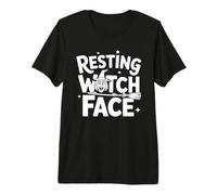 Divertente Halloween Pun Witches Wicca Wiccan Resting Witch Face Maglietta Premium