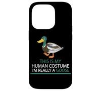 Divertente Halloween questo è il mio costume umano sono davvero un'oca Custodia per iPhone 14 Pro