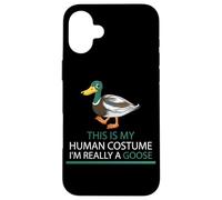 Divertente Halloween questo è il mio costume umano sono davvero un'oca Custodia per iPhone 16 Plus