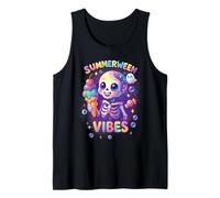 Divertente Halloween Summerween Vibes Skeleton Spooky Vacay Canotta