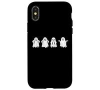 Divertente Halloween Tre Fantasmi Saggi Proverbio Spettrale Carino Custodia per iPhone X/XS