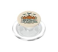 Divertente Halloween Zucca Fantasma Mentalmente Sempre Qui PopSockets PopGrip per MagSafe