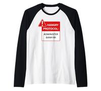 Divertente Hangry Protocollo Amministrare Banh Mi Vietnamita Sandwich Maglia con Maniche Raglan