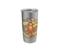 Divertente Hanuman è il mio Om Boy Dio indù e divina vanara Bicchiere termico in acciaio inox doppia parete