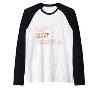 Divertente Happy Elfin Christmas Vacanza Gioco di Parole Elf Maglia con Maniche Raglan