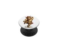 Divertente Highland Cow Esecuzione Scozzese Danza PopSockets PopGrip Adesivo