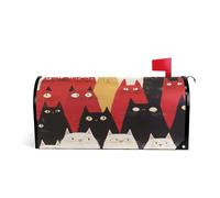 Divertente Himalayan Cats Red Decorative copertura della cassetta della posta per l'autunno unico nuovo anno copertura della cassetta postale di dimensioni standard para buzon
