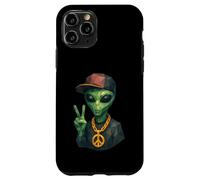 Divertente Hip Hop Alieno Geometrico Basso Poly Fantascienza Custodia per iPhone 11 Pro