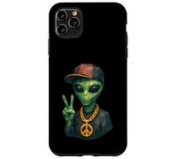 Divertente Hip Hop Alieno Geometrico Basso Poly Fantascienza Custodia per iPhone 11 Pro Max