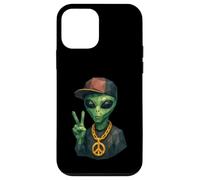 Divertente Hip Hop Alieno Geometrico Basso Poly Fantascienza Custodia per iPhone 12 mini