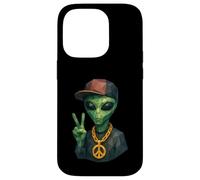 Divertente Hip Hop Alieno Geometrico Basso Poly Fantascienza Custodia per iPhone 14 Pro