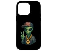 Divertente Hip Hop Alieno Geometrico Basso Poly Fantascienza Custodia per iPhone 14 Pro Max