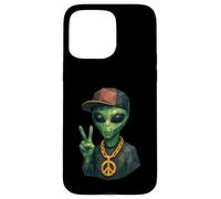 Divertente Hip Hop Alieno Geometrico Basso Poly Fantascienza Custodia per iPhone 15 Pro Max