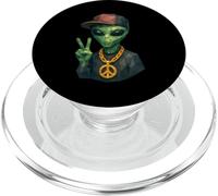 Divertente Hip Hop Alieno Geometrico Basso Poly Fantascienza PopSockets PopGrip per MagSafe