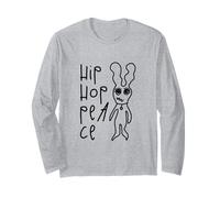 Divertente Hip Hop Pace Bunny Coniglietto Coniglio Pasqua Maglia a Manica