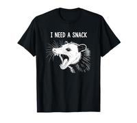 Divertente Ho Bisogno di Uno spuntino Meme urlando Opossum Opossum retrò Maglietta
