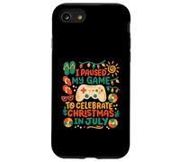 Divertente ho messo in pausa il mio gioco per festeggiare il Natale a luglio ragazzi Custodia per iPhone SE (2020) / 7 / 8