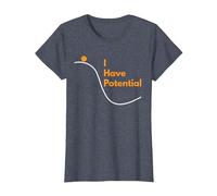 Divertente Ho Potenziale Scienza e Fisica Gag Pun Maglietta, Donna, Pervinca, L