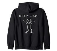 Divertente Hockey Oggi Stick Persona Leap of Joy Giocatore Felpa con Cappuccio