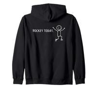 Divertente Hockey Oggi Stick Umano Leap of Joy Giocatore di hockey Felpa con Cappuccio