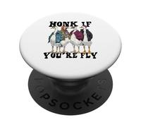 Divertente Honk If You're Fly Goose Streetwear Art PopSockets PopGrip Adesivo