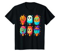 Divertente Horror Ice Cream Pops Summerween Halloween 3D Candy Maglietta