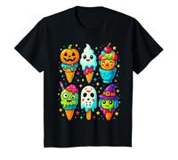 Divertente Horror Ice Cream Pops Summerween Halloween 3D Candy Maglietta