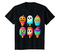 Divertente Horror Ice Cream Pops Summerween Halloween 3D Candy Maglietta