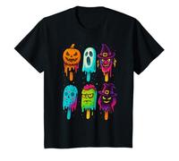 Divertente Horror Ice Cream Pops Summerween Halloween 3D Candy Maglietta