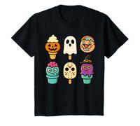 Divertente Horror Ice Cream Pops Summerween Halloween 3D Candy Maglietta