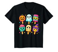 Divertente Horror Ice Cream Pops Summerween Halloween Candy Bambini Maglietta