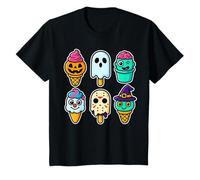 Divertente Horror Ice Cream Pops Summerween Halloween Candy Boys Maglietta