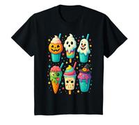 Divertente Horror Ice Cream Pops Summerween Halloween Candy Gioventù Maglietta