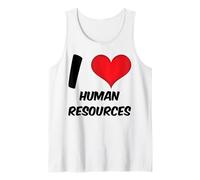 Divertente HR, Risorse Umane Cuore Rosso, Amo Le Risorse Umane Canotta