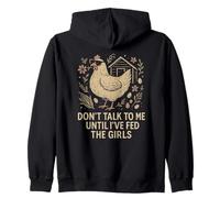 Divertente humor di Chicken Keeper Feed The Girls Farm Felpa con Cappuccio