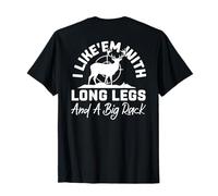 Divertente Hunter I Like Them Con Gambe Lunghe E Un Grande Umorismo Rack Maglietta