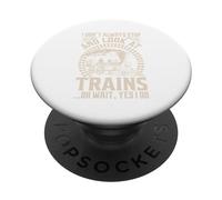 Divertente I Don't Always Stop And Look At Train Lovers Ragazzi Uomini PopSockets PopGrip Adesivo