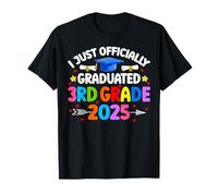 Divertente I laureato ufficialmente 3 ° grado Classe di laurea 2025 Maglietta