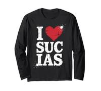 Divertente I Love Sucias Umorismo Dire Spagnolo Slang Donne Uomini Maglia a Manica