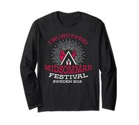 Divertente I Survived Midsommar Festival Svezia 2019 Maglia a Manica