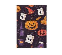 Divertente icona di Halloween illustrazione modello bandiera da giardino stampa su entrambi i lati stagionale all'aperto piccola decorazione banner decorazione esterna decorazione per feste 71 x 101
