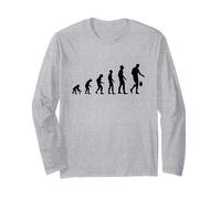 Divertente Idea Regalo con Scritta Evolution Rugby Man Maglia a Manica