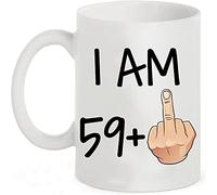 Divertente idea regalo per il 60° compleanno, tazza da caffè da 311.8 g, per uomini e donne che girano i 60 anni come scherzo, tazza per festa di compleanno, papà, insegnante o chiunque
